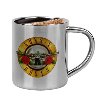 Guns N' Roses, Double-wall metal cup for espresso (220ml)