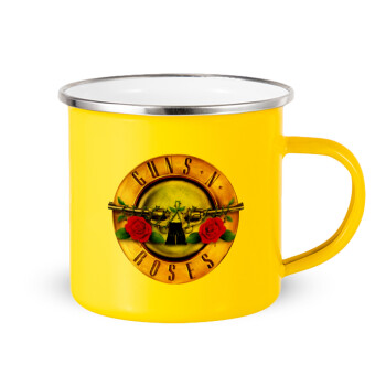 Guns N' Roses, Yellow Enamel Metallic Cup 360ml