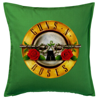 Guns N' Roses, Sofa cushion Green 50x50cm includes filling