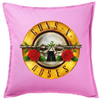 Guns N' Roses, Sofa cushion Pink 50x50cm includes filling