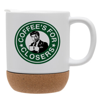 Coffee's for closers, Κούπα, κεραμική με βάση φελού και καπάκι (ΜΑΤ), 330ml (1 τεμάχιο)