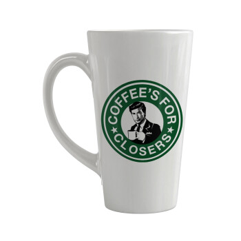 Coffee's for closers, Κούπα κωνική Latte Μεγάλη, κεραμική, 450ml