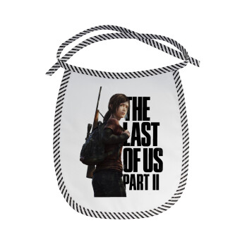 Last of us, Ellie, Σαλιάρα μωρού αλέκιαστη με κορδόνι Μαύρη