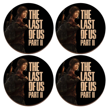 Last of us, Ellie, ΣΕΤ x4 Σουβέρ ξύλινα στρογγυλά plywood (9cm)