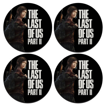 Last of us, Ellie, ΣΕΤ 4 Σουβέρ ξύλινα στρογγυλά (9cm)