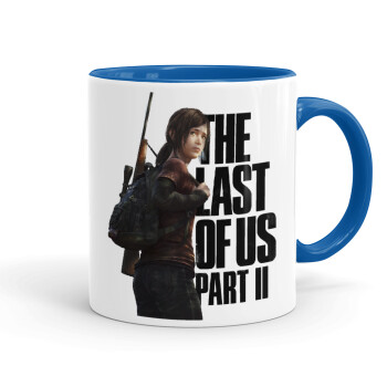 Last of us, Ellie, Κούπα χρωματιστή μπλε, κεραμική, 330ml