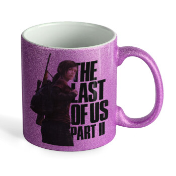 Last of us, Ellie, Κούπα Μωβ Glitter που γυαλίζει, κεραμική, 330ml