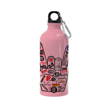 Best Rock Bands hand, Water bottle 600ml