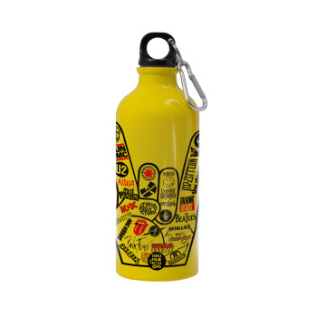 Best Rock Bands hand, Water bottle 600ml