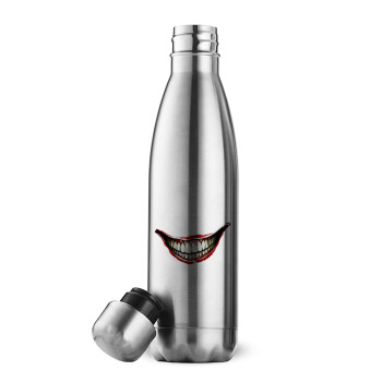 Joker smile, Inox (Stainless steel) double-walled metal mug, 500ml