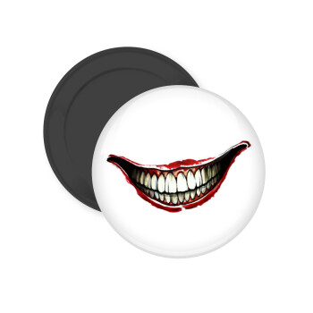 Joker smile, Μαγνητάκι ψυγείου στρογγυλό διάστασης 5cm