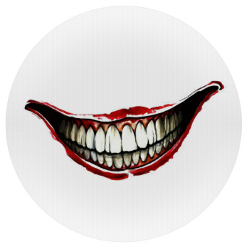 Joker smile, Mousepad Round 20cm