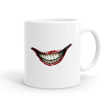 Joker smile, Ceramic coffee mug, 330ml (1pcs)