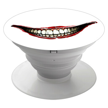 Joker smile, Phone Holders Stand  White Hand-held Mobile Phone Holder