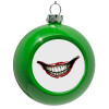 Green Christmas tree ornament bauble 8cm