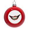 Red Christmas tree ornament bauble 8cm