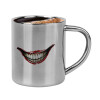 Double-wall metal cup for espresso (220ml)