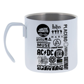 Best Rock Bands Collection, Mug Stainless steel double wall 400ml