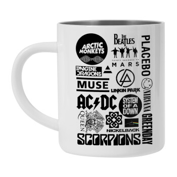 Best Rock Bands Collection, Mug Stainless steel double wall 300ml