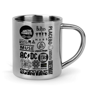 Best Rock Bands Collection, Mug Stainless steel double wall 300ml