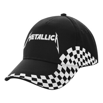 Metallica, Adult Ultimate BLACK RACING Cap, (100% COTTON DRILL, ADULT, UNISEX, ONE SIZE)