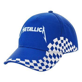 Metallica, Adult Ultimate BLUE RACING Cap, (100% COTTON DRILL, ADULT, UNISEX, ONE SIZE)