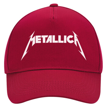 Metallica, Adult Ultimate Hat RED, (100% COTTON DRILL, ADULT, UNISEX, ONE SIZE)