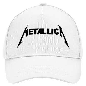 Metallica, Καπέλο Ενηλίκων Baseball, Drill, Λευκό (100% ΒΑΜΒΑΚΕΡΟ, ΕΝΗΛΙΚΩΝ, UNISEX, ONE SIZE)