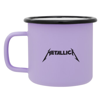 Metallica logo, Κούπα Μεταλλική εμαγιέ ΜΑΤ Light Pastel Purple 360ml
