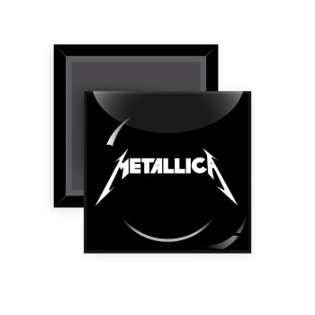 Metallica logo, Μαγνητάκι ψυγείου τετράγωνο διάστασης 5x5cm