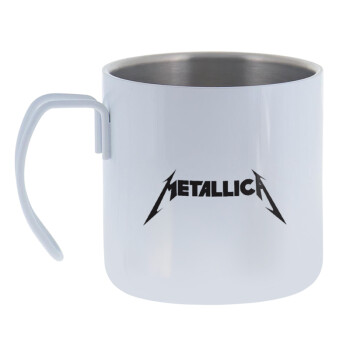 Metallica logo, Mug Stainless steel double wall 400ml