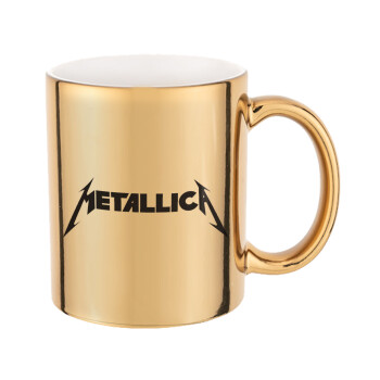 Metallica, Mug ceramic, gold mirror, 330ml