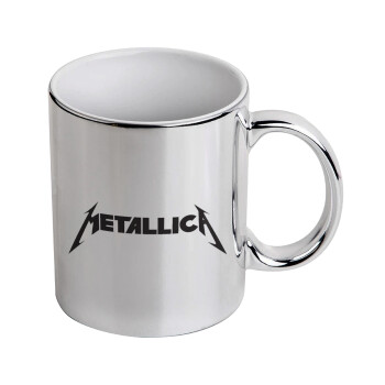 Metallica, Κούπα κεραμική, ασημένια καθρέπτης, 330ml