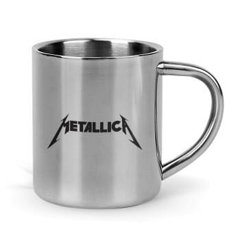 Metallica logo, Mug Stainless steel double wall 300ml