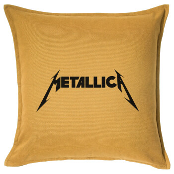 Metallica, Sofa cushion YELLOW 50x50cm includes filling