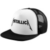 Adult Soft Trucker Hat with Black/White Mesh (POLYESTER, ADULT, UNISEX, ONE SIZE)