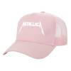 Structured Trucker Children's Hat, with Mesh, PINK (100% COTTON, CHILDREN'S, UNISEX, ONE SIZE)