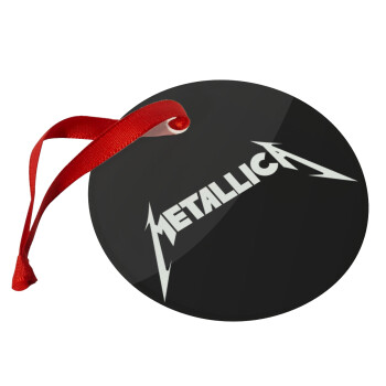 Metallica, Christmas ornament glass 9cm