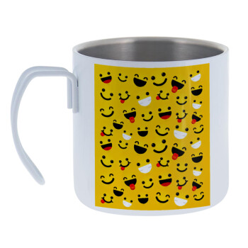 Smilies , Mug Stainless steel double wall 400ml
