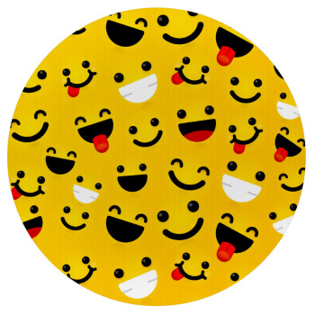 Smilies , Mousepad Στρογγυλό 20cm