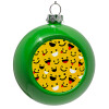 Green Christmas tree ornament bauble 8cm