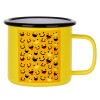 Metallic enamel MATT Yellow cup 360ml