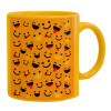 Ceramic coffee mug yellow, 330ml