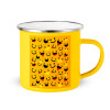 Yellow Enamel Metallic Cup 360ml