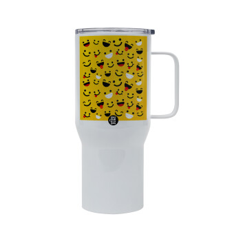 Smilies , Tumbler με καπάκι, διπλού τοιχώματος (θερμό) 750L