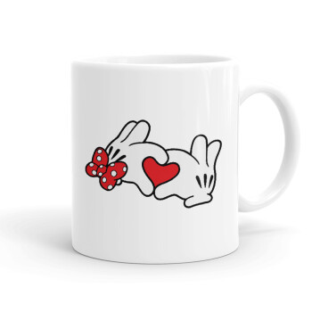 Love hands, Ceramic coffee mug, 330ml (1pcs)