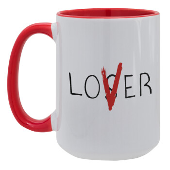 IT Lov(s)er, Κούπα Mega 15oz, κεραμική Κόκκινη, 450ml