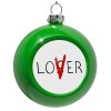 Green Christmas tree ornament bauble 8cm