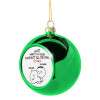 Green Christmas tree ornament ball 8cm