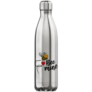 Bee mine!!!, Inox (Stainless steel) hot metal mug, double wall, 750ml